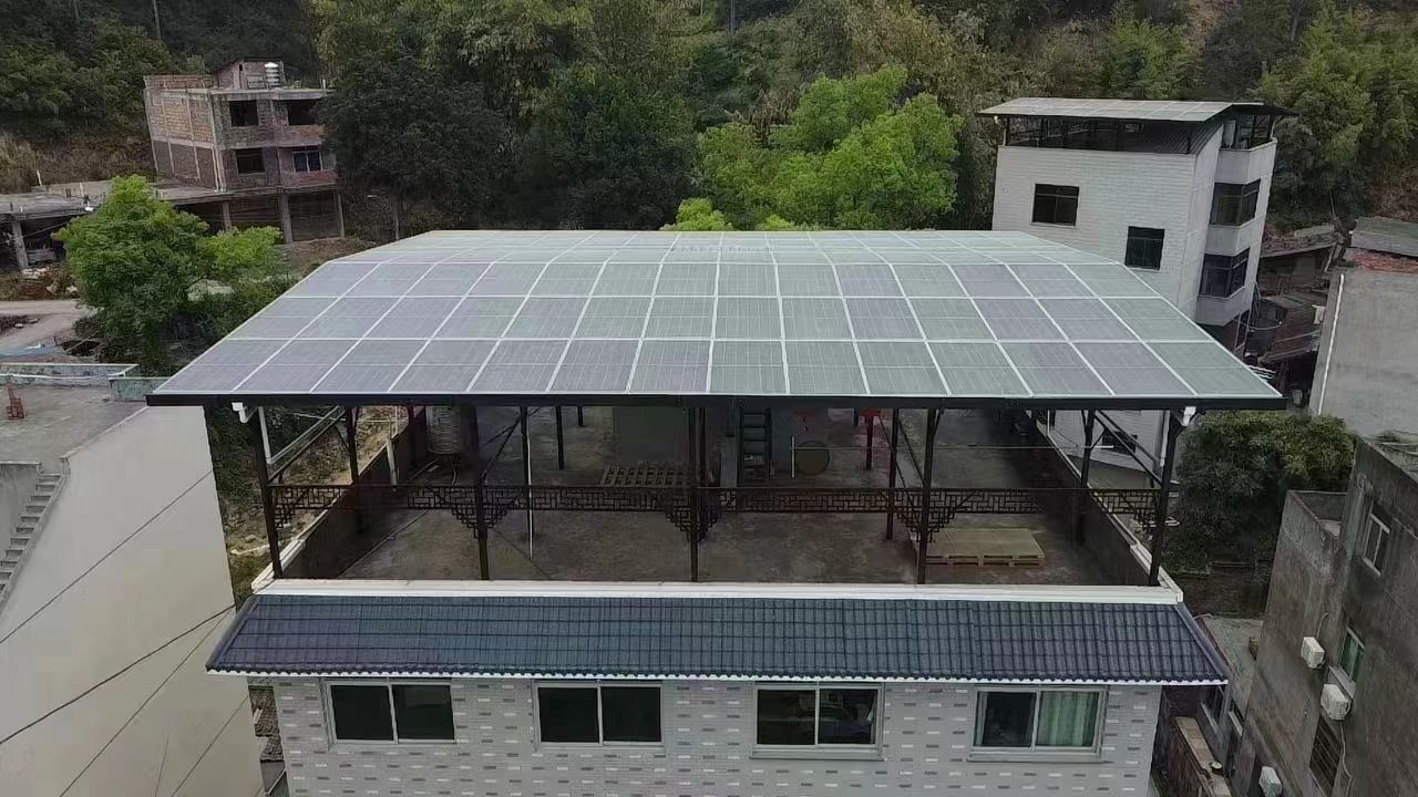 昆山15kw+10kwh自建别墅家庭光伏储能系统